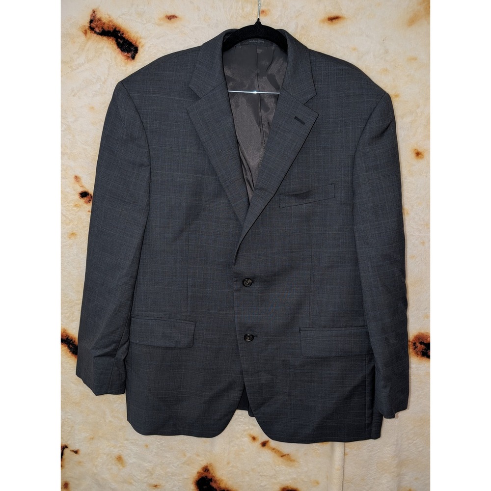 Lauren Ralph Lauren Blazer Mens 42S Grey Glen Plaid Wool Sport Coat Suit Jacket